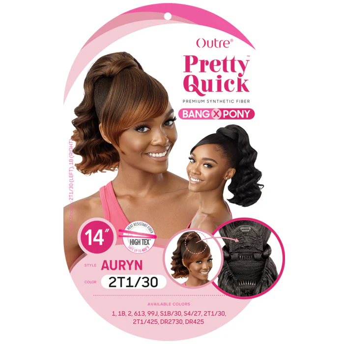 Outre Pretty Quick Bang & Ponytail - AURYN 14" - Image 5