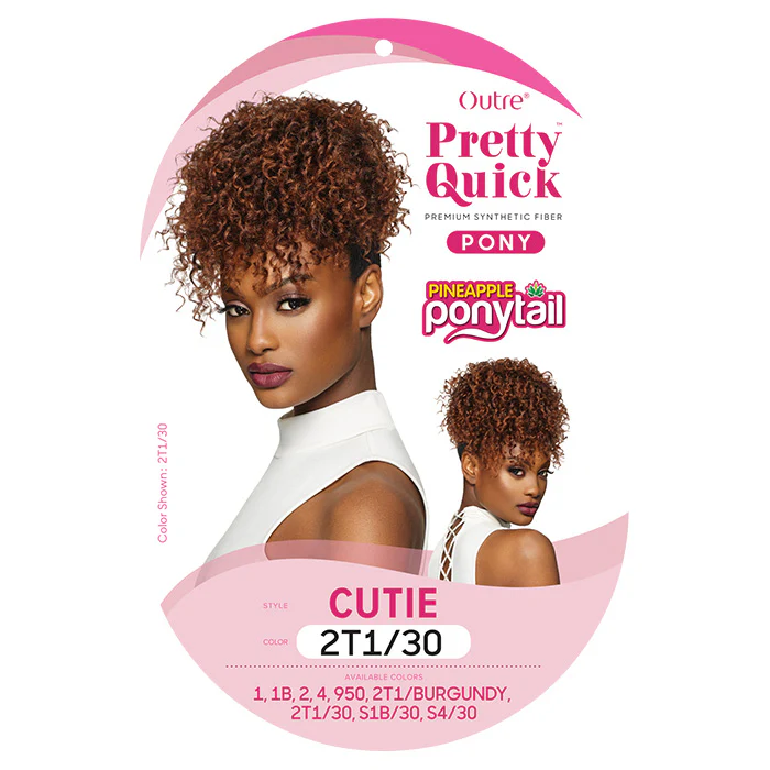Outre Pretty Quick Pineapple Ponytail - CUTIE - Image 4