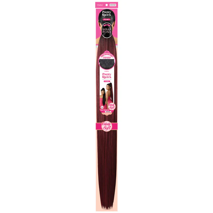 Outre Pretty Quick Velvety Soft Wrap Around Ponytail - BONE STRAIGHT 34" - Image 5