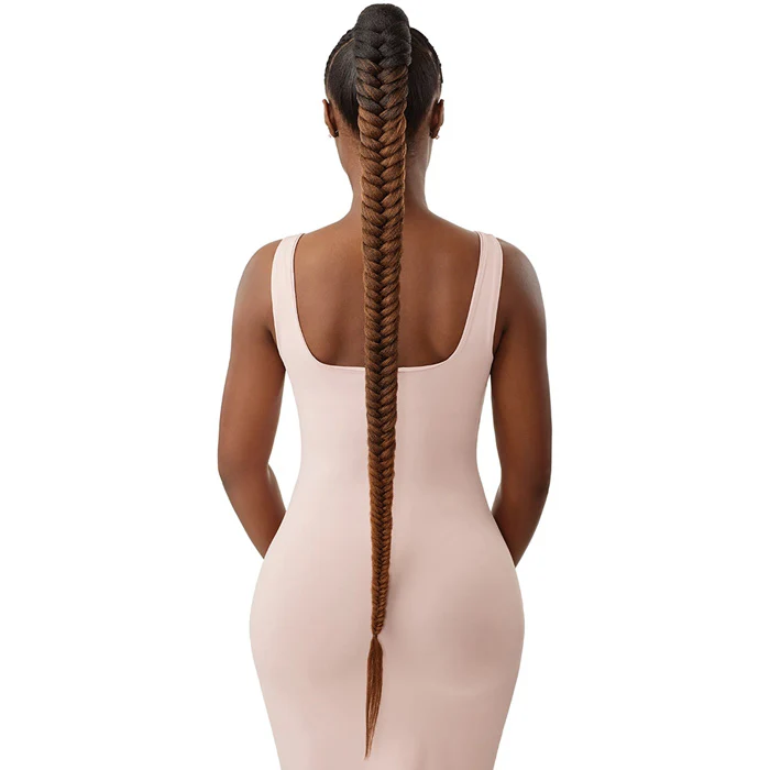 OUTRE PRETTY QUICK WRAP PONY - NATURAL BRAIDED FISHTAIL 42" - Image 3