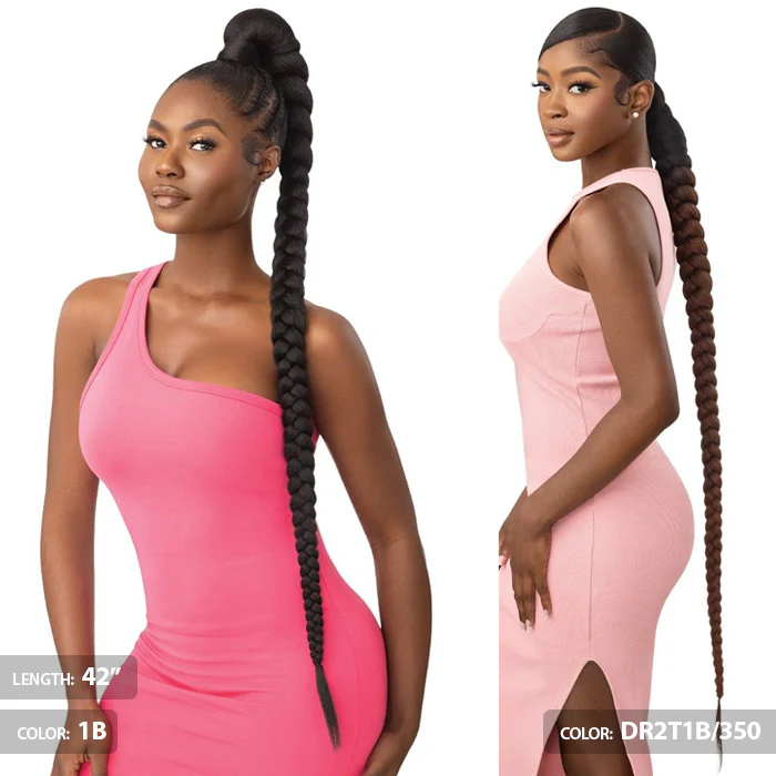 OUTRE PRETTY QUICK WRAP PONY - NATURAL BRAIDED PONYTAIL 32"/42" - Image 5