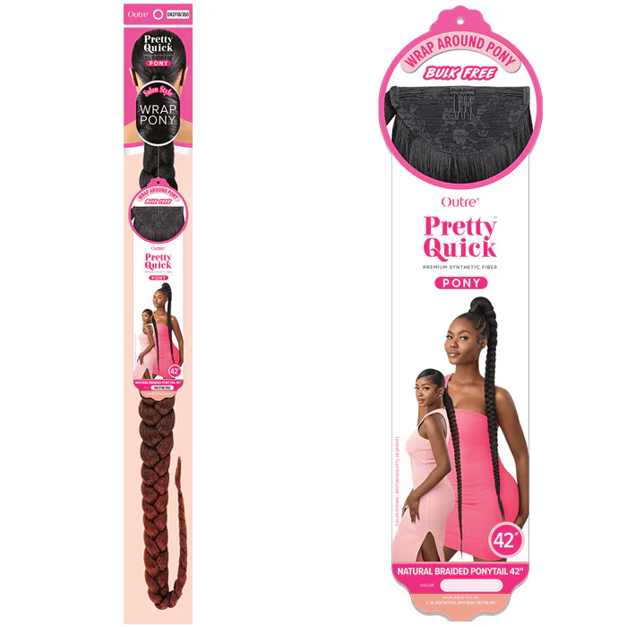 OUTRE PRETTY QUICK WRAP PONY - NATURAL BRAIDED PONYTAIL 32"/42" - Image 7