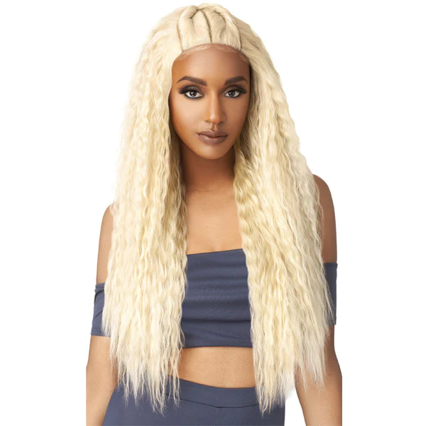 Outre Purple Pack Brazilian Boutique Human Hair Blend 5x5 W Part Closure - SUPER WAVE 18/20/22 Inch (3 Bundles) - Image 3