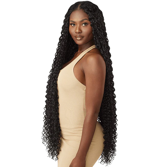Outre Purple Pack Brazilian Bundle 100% Human Hair Blend Weave - DOMINICAN CURL 18/24/30/36 inch