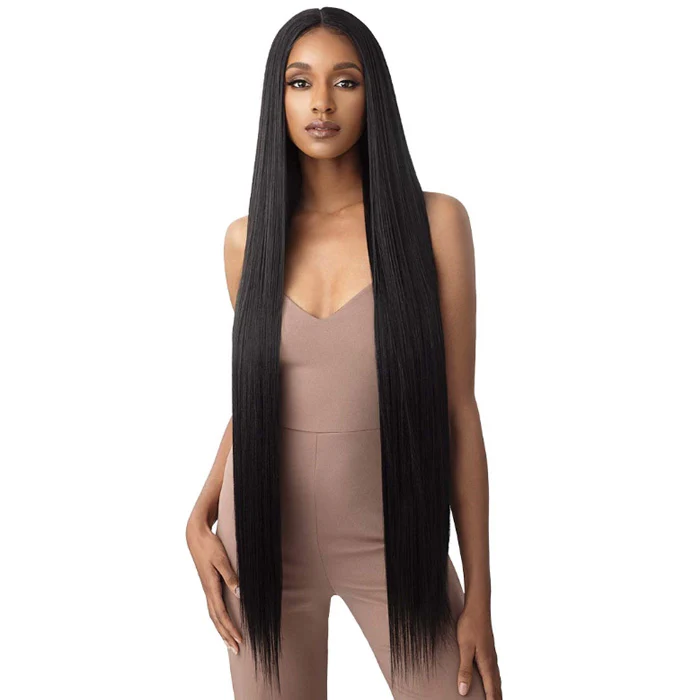 Outre Purple Pack Brazilian Bundle Weave Single Pack - NATURAL STRAIGHT 18"/24"/30" - 100% Human Hair Blend - Image 2