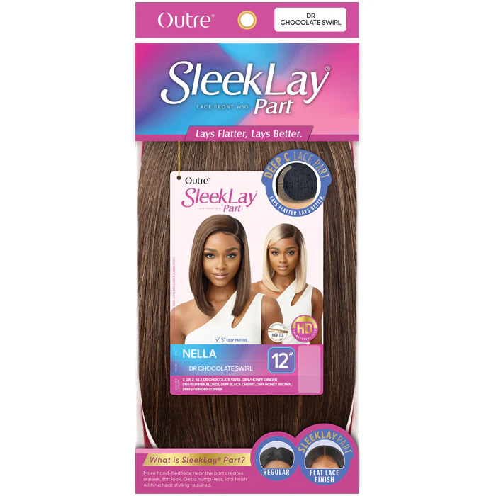 Outre Sleek Lay 5" Deep C-Part HD Lace Front Wig - NELLA - Image 5