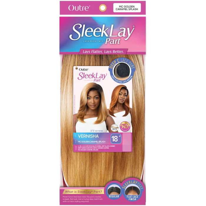 Outre Sleek Lay 5" Deep C-Part HD Lace Front Wig - VERNISHA - Image 5