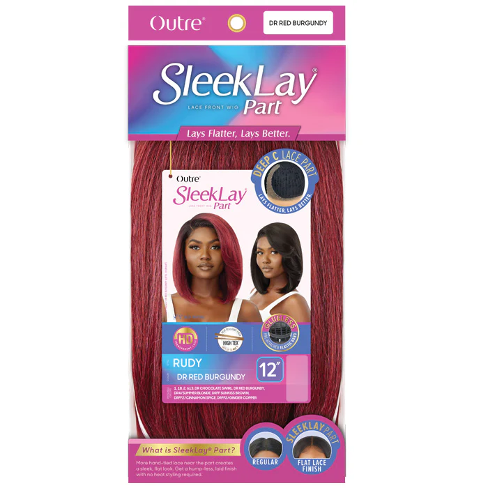 Outre SleekLay Glueless Deep C-Part HD Lace Front Wig - RUDY - Image 5