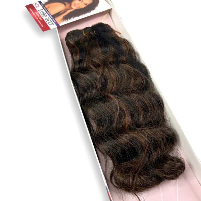 Outre Sol Human Hair Blend Weave - EURO DEEP 12"/14" - Image 4