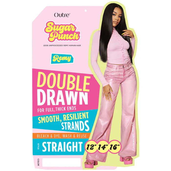 Outre Sugar Punch 100% Unprocessed Remy Human Hair Weaves - STRAIGHT MULTI - Image 5