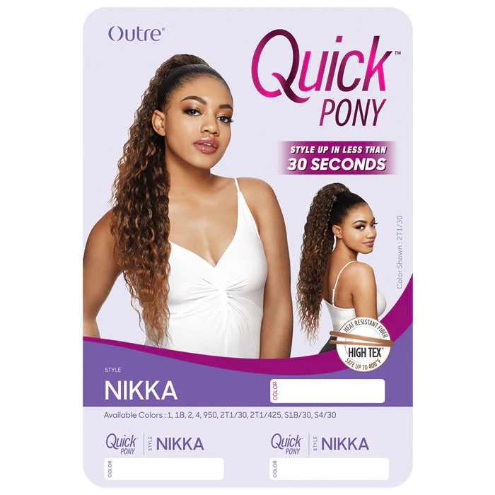 Outre Synthetic Hair Ponytail Quick Pony NIKKA - Image 3