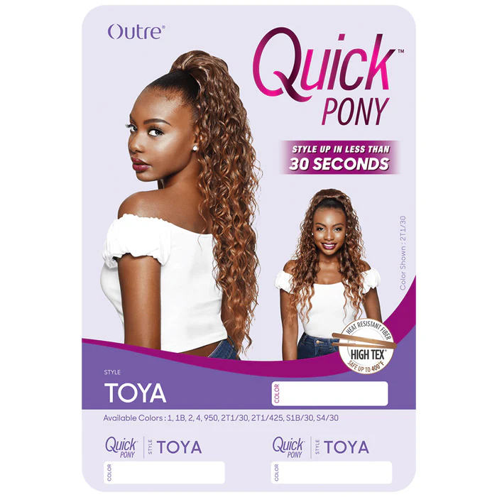 Outre Synthetic Hair Ponytail Quick Pony TOYA - Image 3