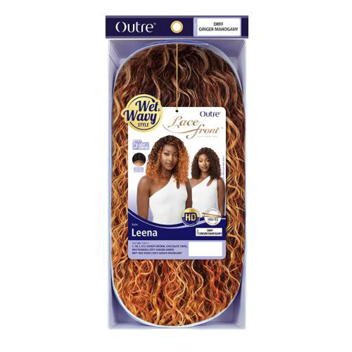 Outre Synthetic HD Lace Front Wet & Wavy Style Wig - LEENA - Image 5