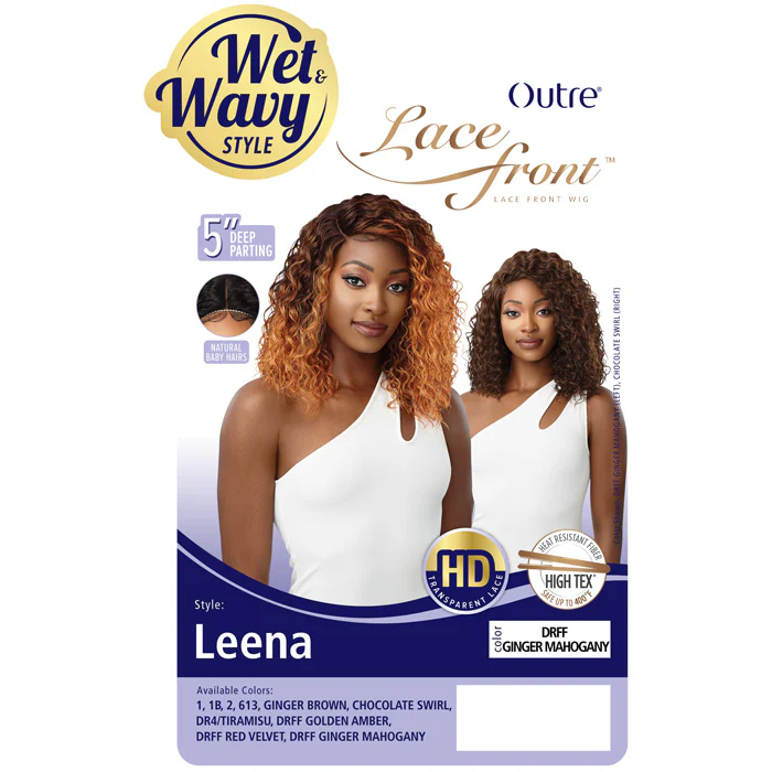Outre Synthetic HD Lace Front Wet & Wavy Style Wig - LEENA - Image 6