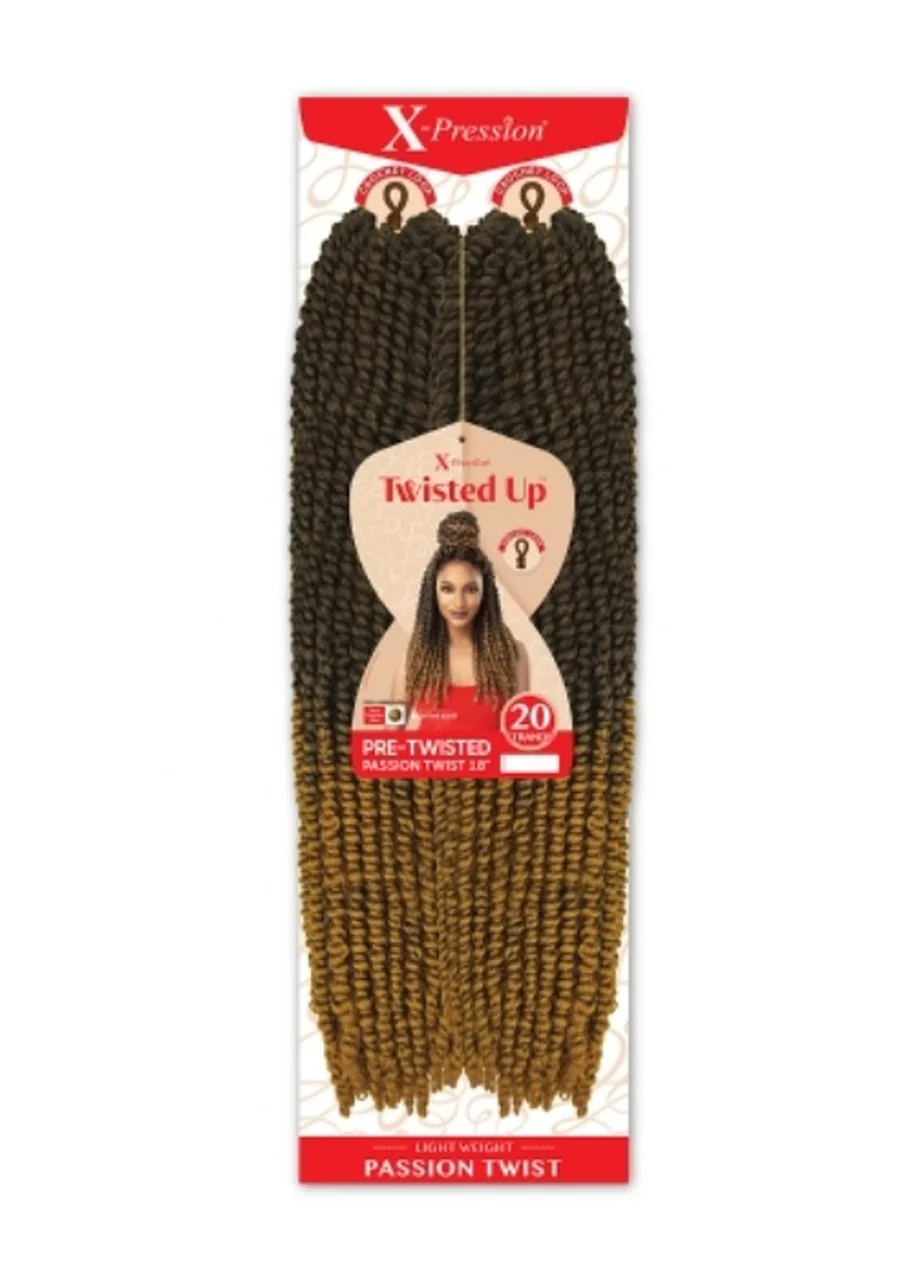 Outre Synthetic X-Pression Twisted Up Crochet Braid - PRE TWISTED PASSION TWIST18" - Image 2