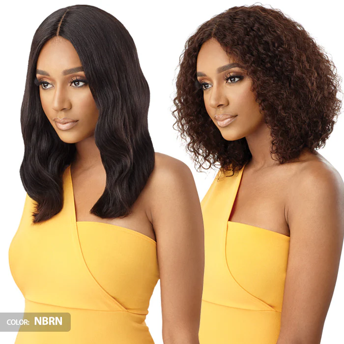Outre The Daily 100% Unprocessed Human Hair Lace Part Wet & Wavy Wig - NATURAL DEEP 14 - Image 2