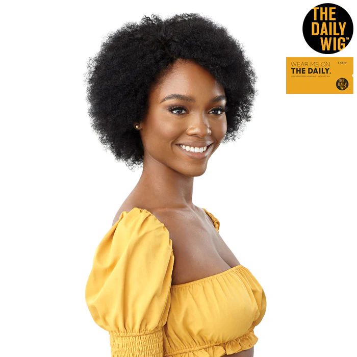Outre The Daily Wig 100% Unprocessed Human Hair Lace Part Wig - NATURAL AFRO - Image 3