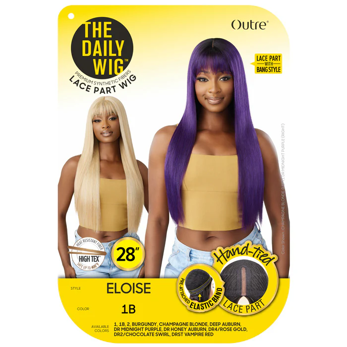 Outre The Daily Wig Lace Part Wig with Bang Style - ELOISE - Image 6