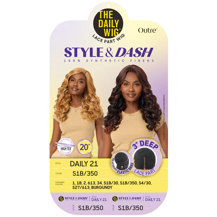 Outre The Daily Wig Style & Dash 3" Deep Lace Part Wig - DAILY 21 - Image 5