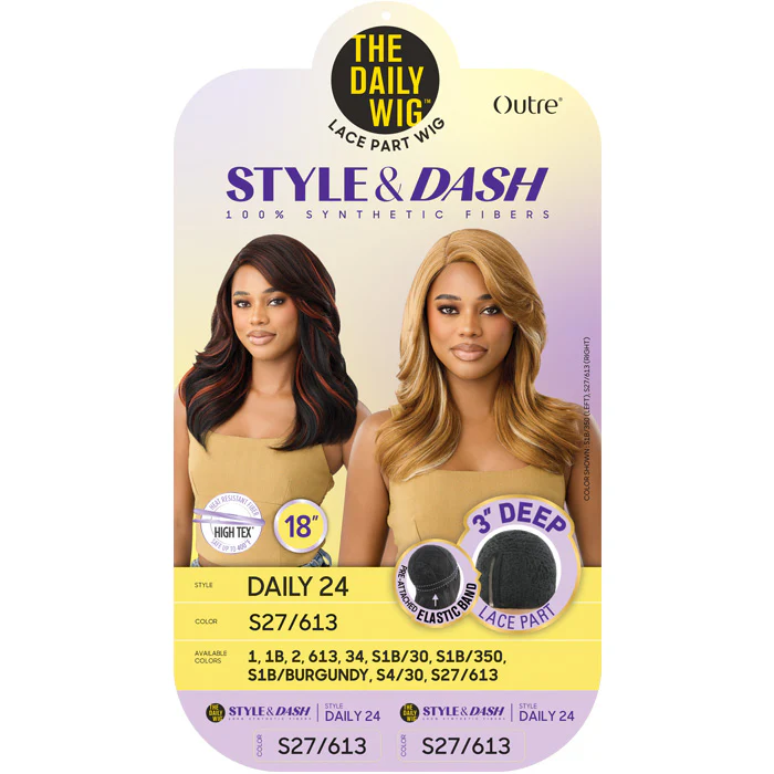Outre The Daily Wig Style & Dash 3" Deep Lace Part Wig - DAILY 24 - Image 5