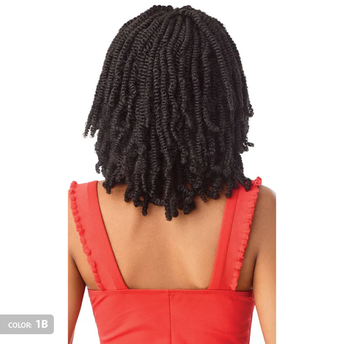 Outre Twisted Up Glueless 4x4 Lace Front Braid Wig - STRAIGHT BOMB TWIST 14" - Image 3