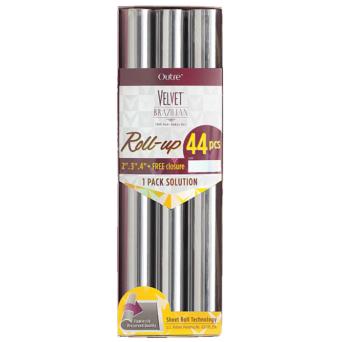 Outre Velvet Brazilian 100% Remi Human Hair Weave 1Pack Solution ROLL-UP 44 Pcs - Image 5
