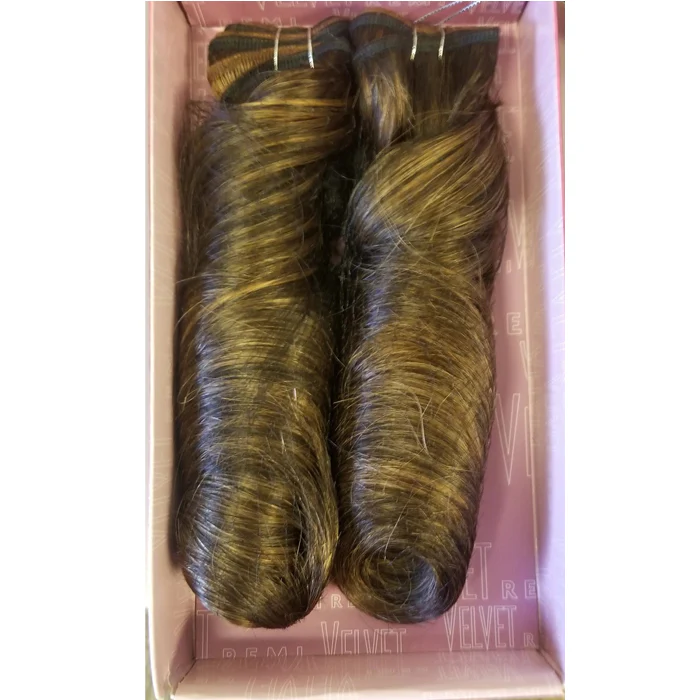 Outre Velvet Remy Human Hair Weave - GLAMOUR WAVE 12" - Image 2