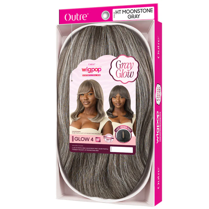Outre Wigpop Gray Glow Full Wig Lace Crown Part - GLOW 4 - Image 4