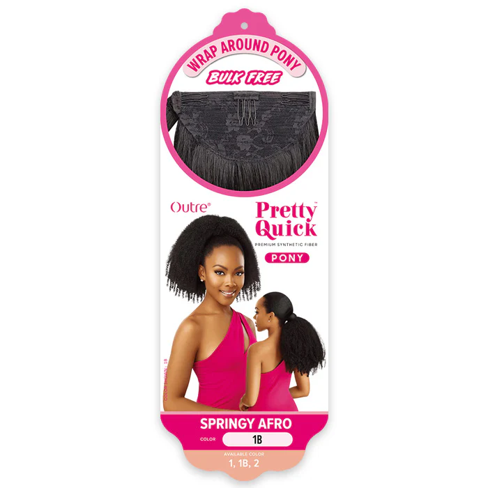 Outre Wrap Around Pony Bulk Free Pretty Quick - SPRINGY AFRO - Image 4