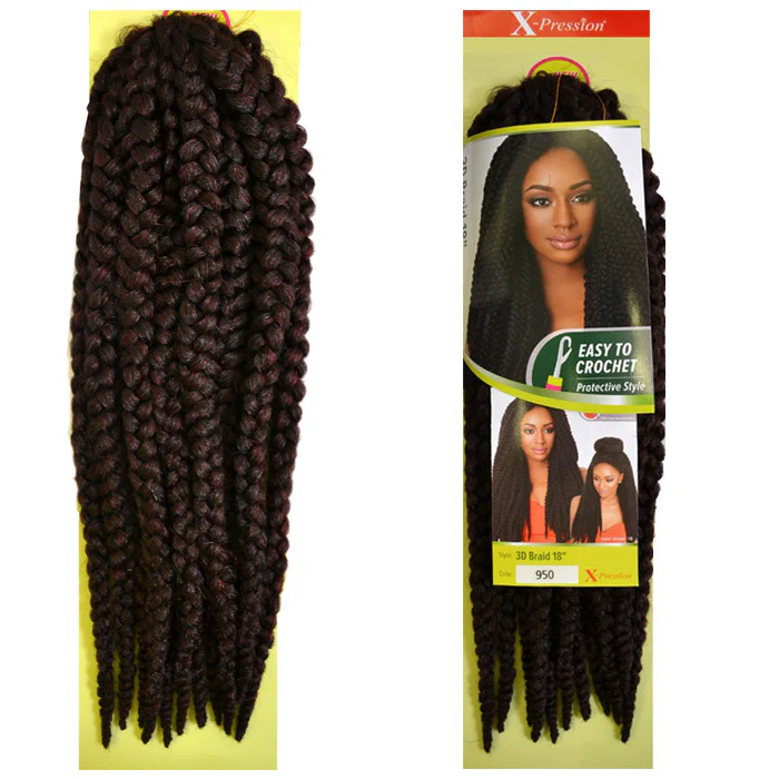 Outre X-Pression Crochet Braids - 3D BRAID 18" - Image 3
