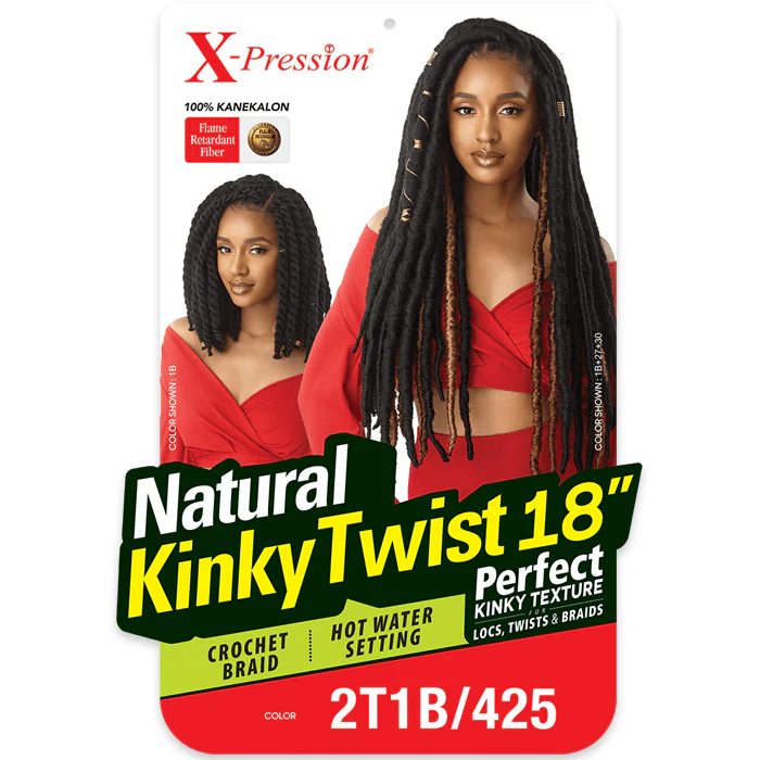Outre X-Pression Crochet Braid - NATURAL KINKY TWIST 18"/24" - Image 4