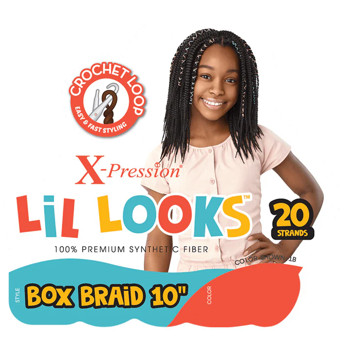 Outre X-Pression LiL Looks Kids Crochet Loop Braid - BOX BRAID 10" - Image 2