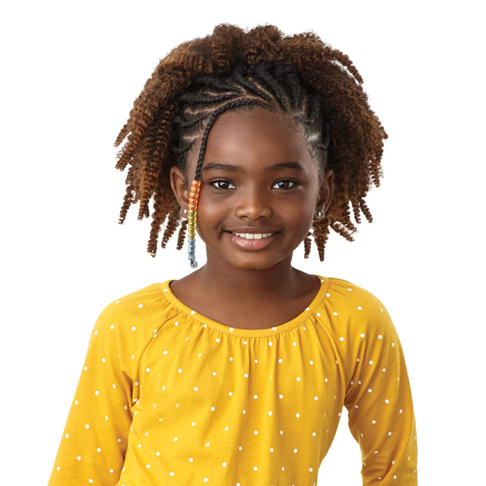 Outre X-Pression LiL Looks Kids Crochet Loop Braid - 3X SPRINGY AFRO TWIST 10"