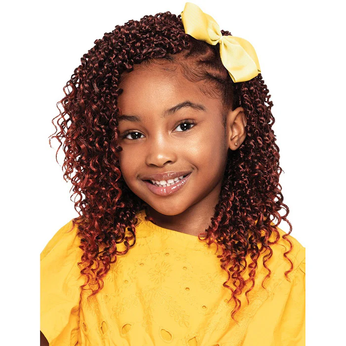 Outre X-Pression Lil Looks Kids Crochet Loop Braid - PASSION WATER WAVE FEED TWIST 10" 3x - Image 2