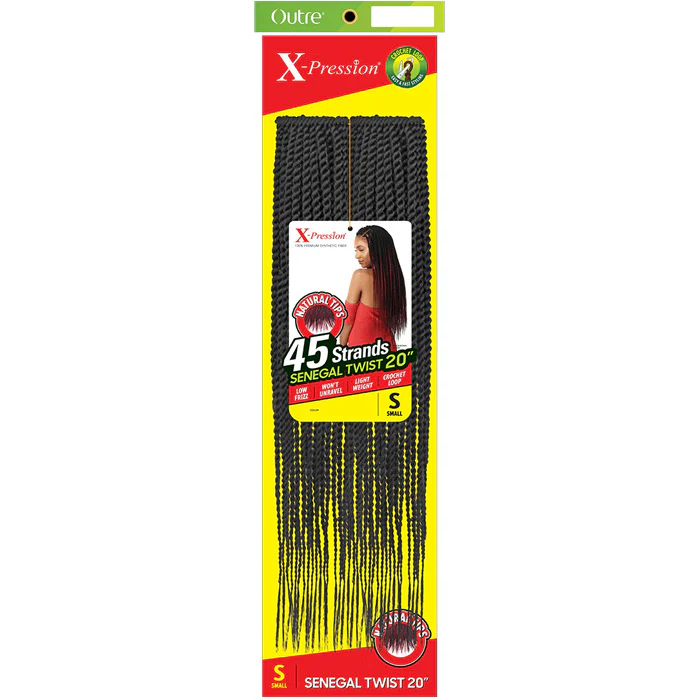 Outre X-Pression Pre-Looped Crochet Braid - SENEGAL TWIST 20" S - Image 3