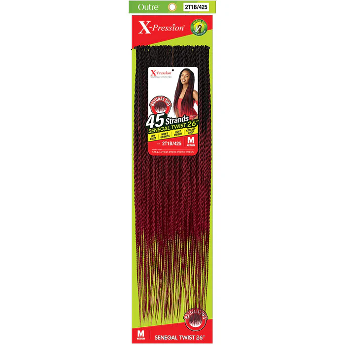 Outre X-Pression Pre Looped Crochet Braid - SENEGAL TWIST MEDIUM NATURAL TIP 14/20/26" - Image 6