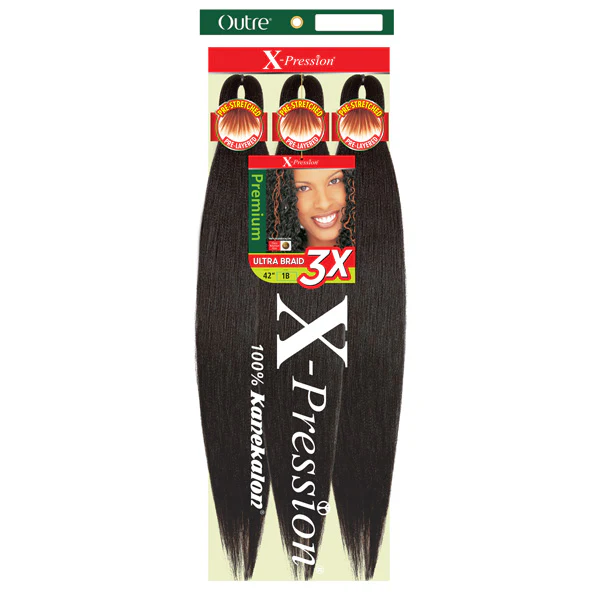 Outre X-Pression Pre-Stretched Crochet Braid - ULTRA BRAID 3X 42"
