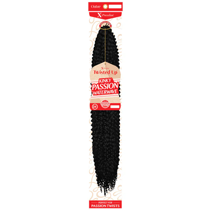 Outre X-Pression Twisted Up Crochet Braid - KINKY PASSION WATER WAVE 24"