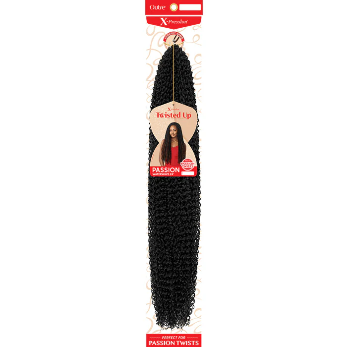 Outre X-Pression Twisted Up Crochet Braid - PASSION WATERWAVE 24" - Image 3