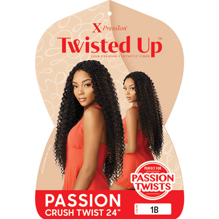 Outre X-Pression Twisted Up Crochet Braids - PASSION CRUSH TWIST 24" - Image 3