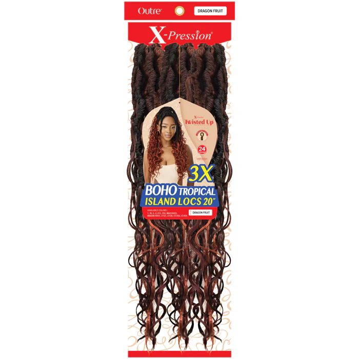 Outre X-Pression Twisted Up Crochet Loop Braid - BOHO TROPICAL ISLAND LOCS 20" 3X - Image 2