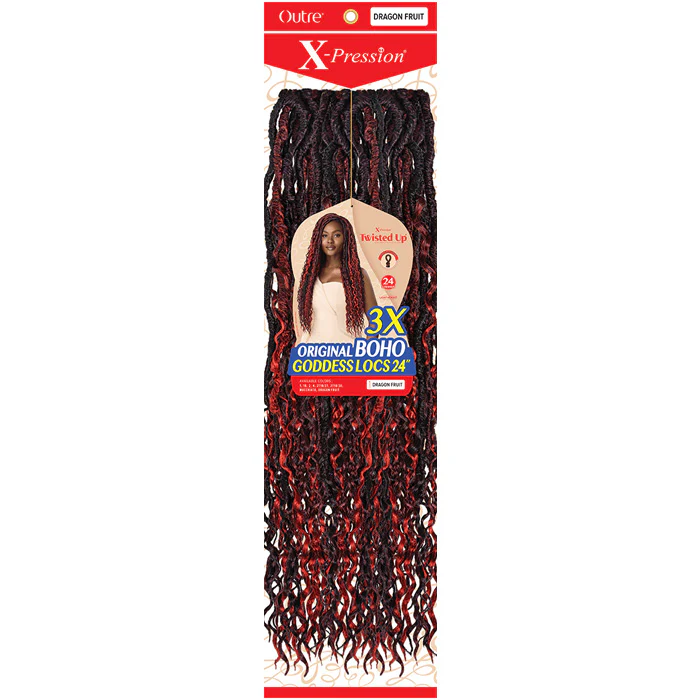 Outre X-Pression Twisted Up Crochet Loop Braid - ORIGINAL BOHO GODDESS LOCS 24" 3X - Image 3