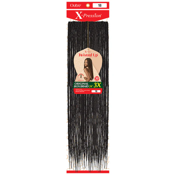Outre X-Pression Twisted Up Crochet Loop Braid - ORIGINAL BOX BRAID 3X (18"/24"/30") - Image 8