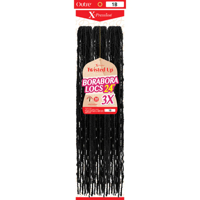 Outre X-Pression Twisted Up Crochet Loop Braids - BORABORA LOCS 24" 3X - Image 4