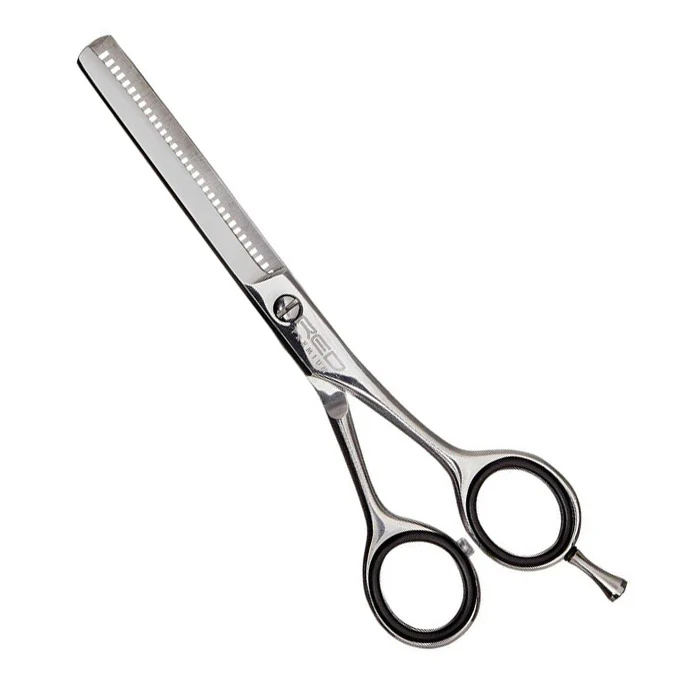 Red By Kiss Premium Stainless Steel Thinning Hair Shear - 30 TEETH (6 1/2") - Image 3