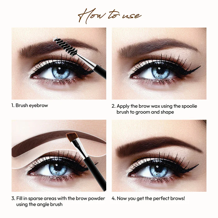 Ruby Kisses By Kiss Go Brow EYEBROW KIT - Image 4