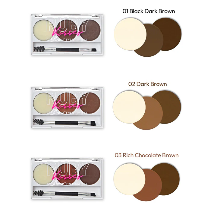 Ruby Kisses By Kiss Go Brow EYEBROW KIT - Image 6