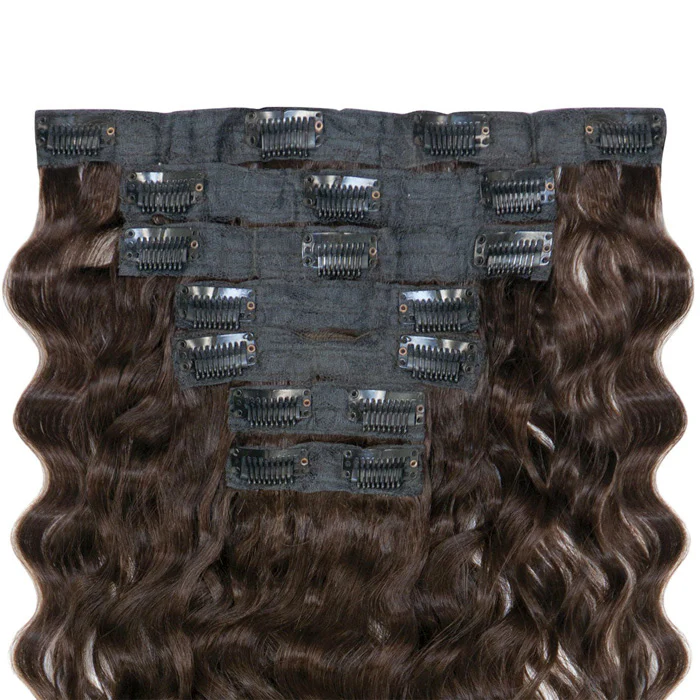 Saga 100% Human Hair Premium Clip In Weave - BREEZE WAVE 18" 7 Pcs - Image 2