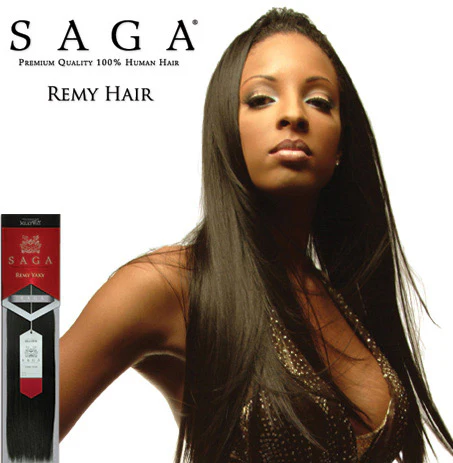 Saga Virgin Remy 100% Human Hair Weave - YAKY 10"/12"/14" - Image 2