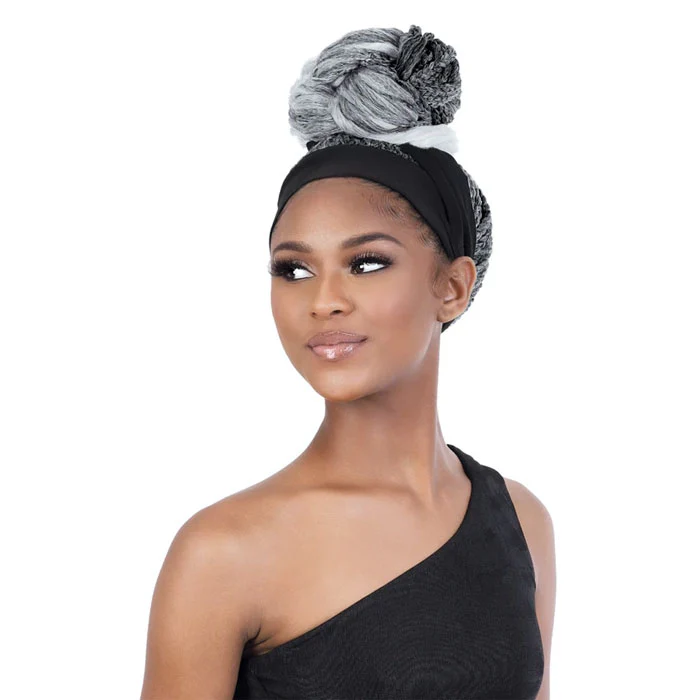 Seduction Quick Wrap with Headband Wig - BOX BRAID with CURLY ENDS 30", 36" - Image 3